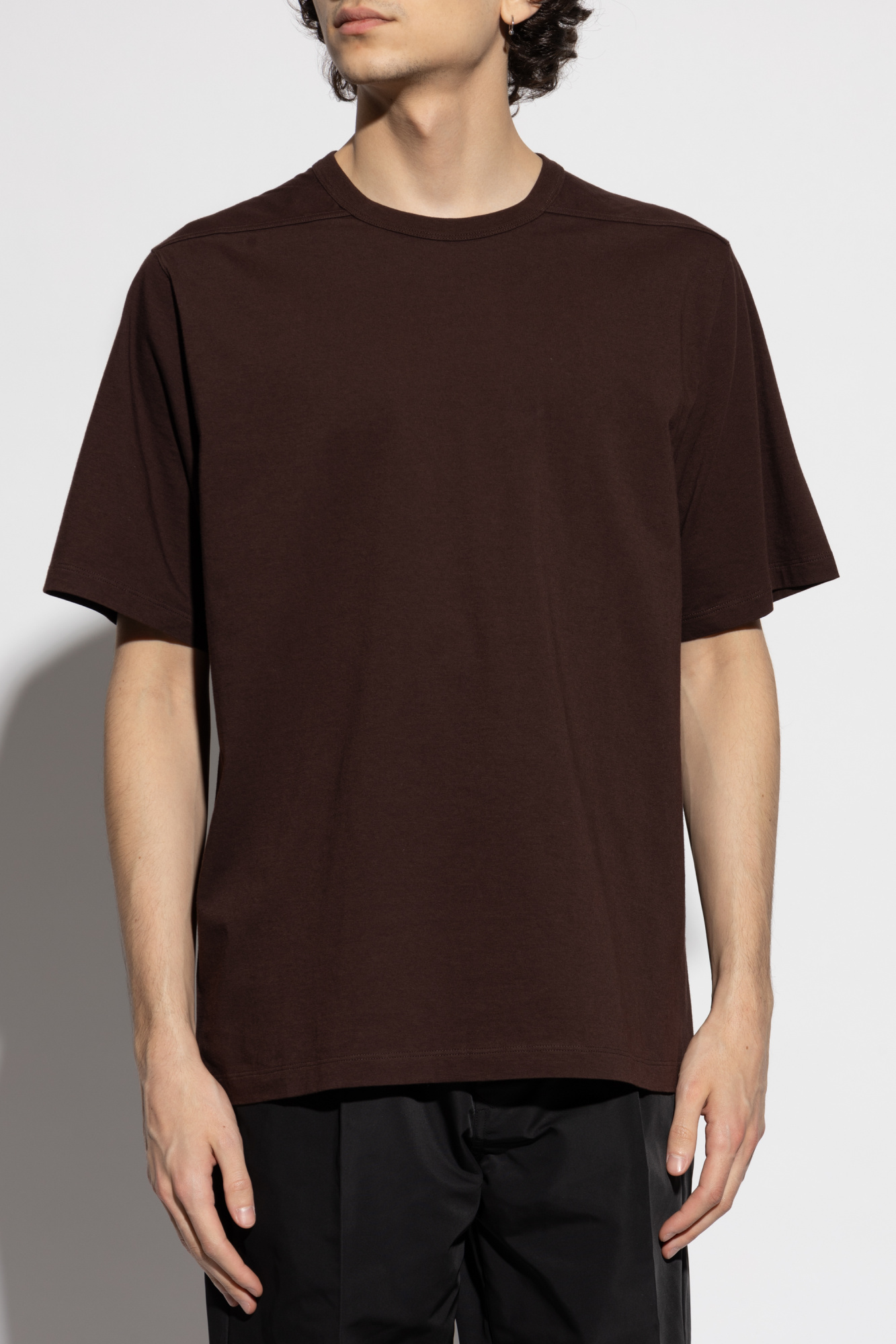 【RICK OWENS】Brad コットンジャージー Tシャツ Rick Owens Brad Tシャツ | グレー | FARFETCH JP